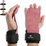 Fast Grip Leder Zughilfen Krafttraining Profi Schnellverschluss für Bodybuilding, Fitness, Crossfit, Krafttraining, Powerliftin - Lifting Straps für Frauen und Männer