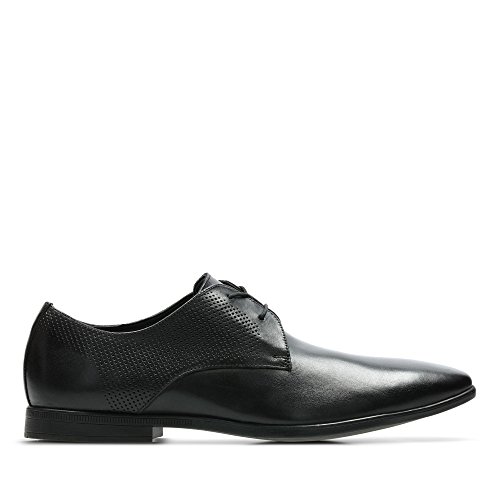 Image of Clarks Mens Bampton Walk British Tan Lea Formal Shoes
