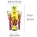 Housunzi Premier Champions Trophy Replica Football Barclays Cup Trophies Soccer League Souvenir Collections Display Ornaments Best Gifts for Fans Gold,77cm