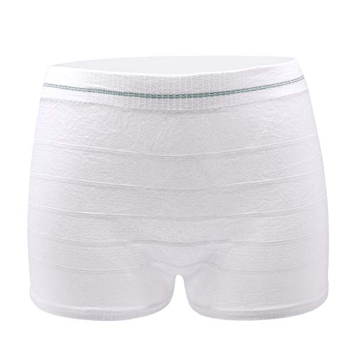 Hans-EU Women's Seamless Postpartum Underwear Disposable High Waist C-Section Recovery Maternity Underwear Breathable Comfortable(M/L,3pièces)