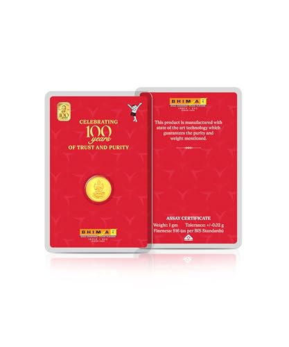 Image of Bhima Jewels BIS Hallmark 22K Lakshmi Gold Coin 1 g