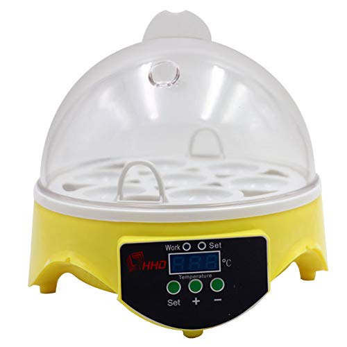 Farm&Ranch Mini 7 Eggs Automatic Egg Incubators Electronic Digital Incubator Turning Temperature Control For Chickens Ducks Goose Quails