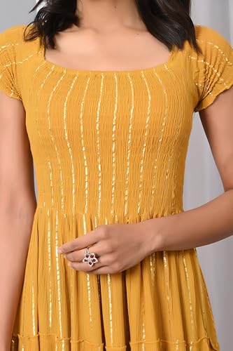 Image of IQRAAR Dress for Women Printed Midi Dress