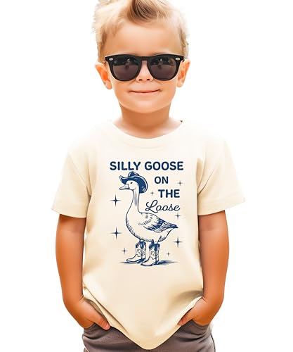 Silly Goose on The Loose Shirt for Youth and Toddler Girls Funny Tee for Kids2