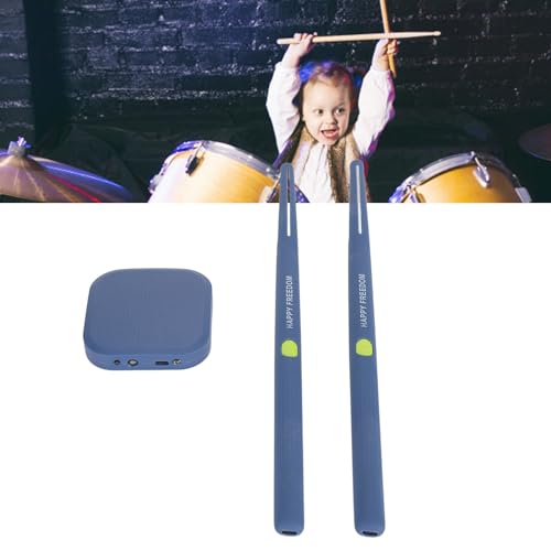 Set di Batteria Elettrica, Batteria Ad Aria con Bacchette, Pedali, Bluetooth e Batteria Elettronica a 8 Suoni per Adulti, Bambini, Funzione MIDI USB, Riconoscimento del