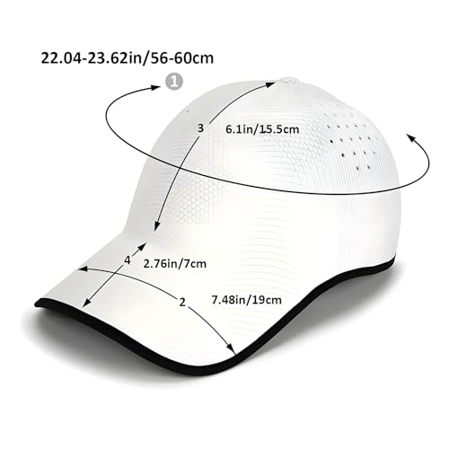 Image of Seamless Sports Baseball Cap, Ultra-Breathable Baseball Hat for Men Women, Solid Color, Quick-Drying