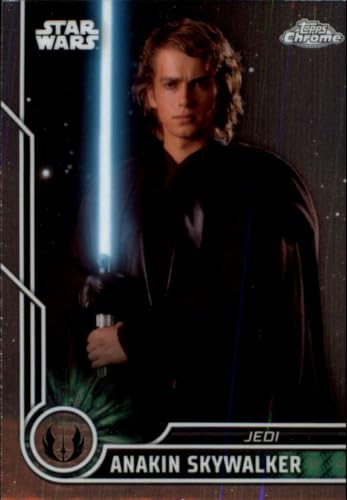 2023 Topps Chrome Star Wars #48 Hayden Christensen as Anakin Skywalker Official Franchise Trading Card (Scan Streaks Not On the Card)