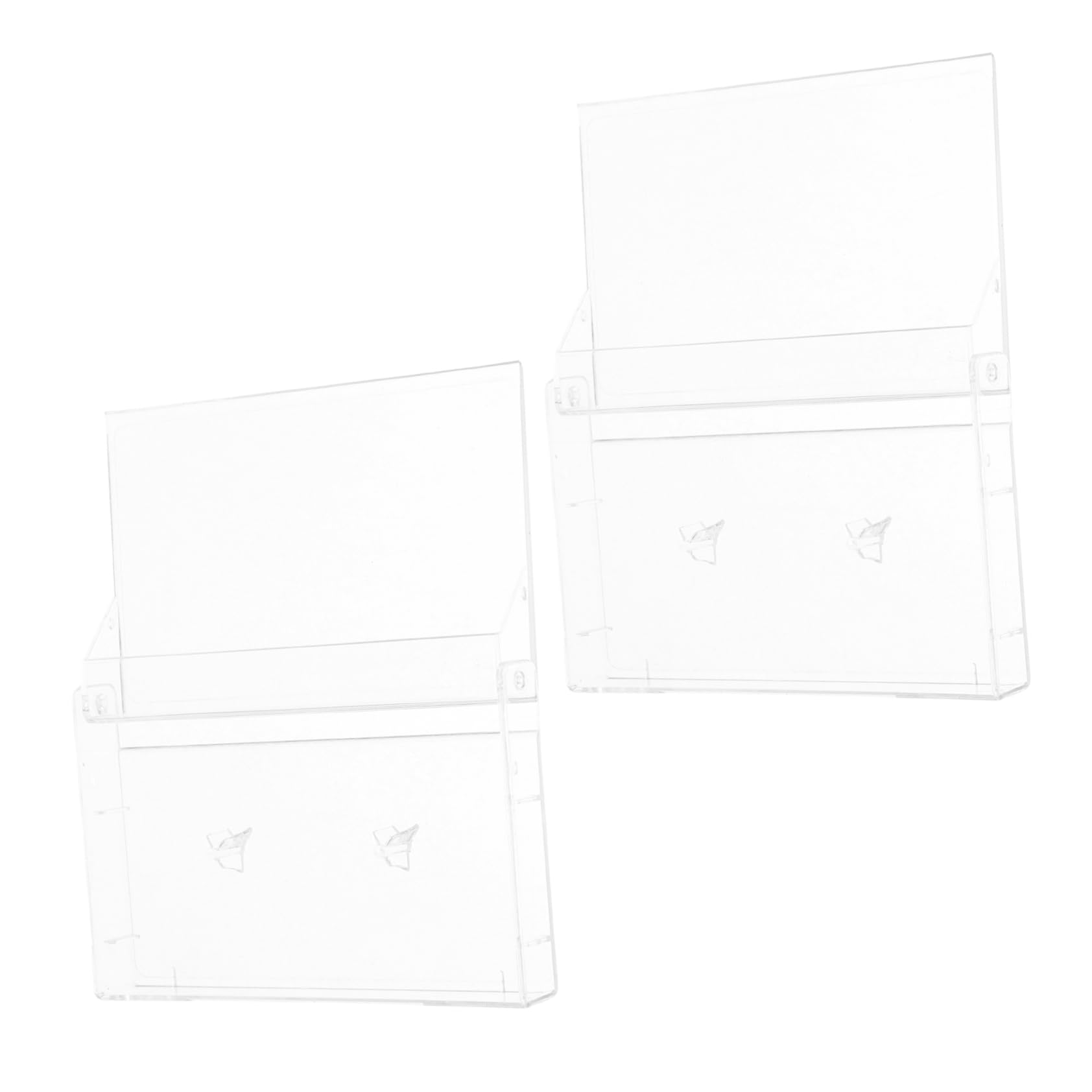 ABOOFAN 2PCS Transparent Tape Storage Cases for Audio Cassettes Durable Dustproof Organizers for Use Clear Plastic Design for Easy Viewing and Versatile Storage
