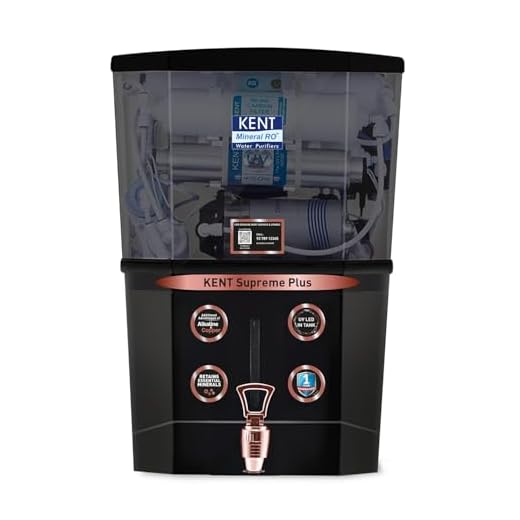 Top 10 Best Kent RO Water Purifiers in India | Kent RO Price Comparison 64 KENT Supreme Alkaline - B | RO Water Purifier (111113B)| Smart Alkaline Technology | Multiple Purification Process -RO + UV + UF + Alkaline + TDS Control + UV LED in Tank | 4 Years free Service| Black