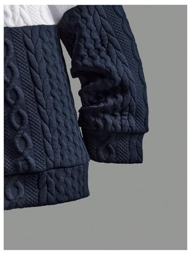 SOLY HUX Boy's Color Block Hooded Sweatshirt Long Sleeve Drop Shoulder Pullover Tops4