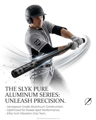 Image of Slyk Professional Iron Baseball Bat 34 inch, Iron Alloy 2.25 inch Barrel Baseball Stick for Batting Practice and Home Security