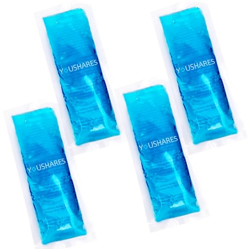 YOUSHARES Ice Packs for Insulin Cooler Travel Case - TSA Approved Medicine Cold Pack for Air Travel, Reusable Mini Freezer Packs Small Diabetic Cooling Flight Ice Bags 4 Packs (4 * 50g)