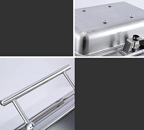 Chafing Dish aus Edelstahl, Catering-Buffetwärmer-Set, transparente, sichtbare Abdeckung, Hochzeiten, Partys, Bankette, Catering-Events (C) – Bild 5