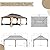 Domi Hardtop Gazebo 14x24FT, Outdoor Gazebo with Galvanized Steel Double Roof, Aluminum Frame, Built-in Gutter System, Curtain and Netting, Metal Gazebo Pavilion for Patio Deck Garden, Wood-Looking
