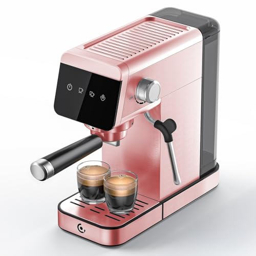 Image of AMZCHEF Espresso Machine LED Touch Control, Pinck