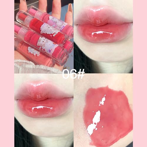 Domality 3 Colors Hydrating Lip Gloss Set with Kitty Package, 3Pcs Glossy Shine Finish Liquid Lipstick, Moisturizing Long Wearing Waterproof Not Fade Lip Tint Stain, Mirror Finish Lip Makeup Kit - Image 5