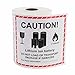 Caution Lithium Battery Warning Labels, 4.5” x 4.75”, Red Border, 300 Labels per Roll – Permanent Adhesive Safety Stickers for Packaging and Transport