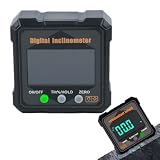 LAKPYN Goniometro Digitale Magnetico, Livella Digitale a Cubo con Magneti su 4 Lati, Inclinometro Ricaricabile USB con Display LED Retroilluminato, Misuratore di Angoli per Sega da Tavolo e Fai da Te