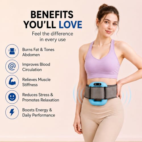 Image of Diamo Care Belly Fat Burner Belt for Men & Women | Electric Abdominal Slimming Belt with Vibration | Belly Fat Massager Belt | Bitrontix Belly Fat Burner Belt for Men Belly Fat |bitrontix belly fat burner & body shaper, Stomach Fat Burner Machine | Tummy Trimmer Belt | Waist Slim Belt