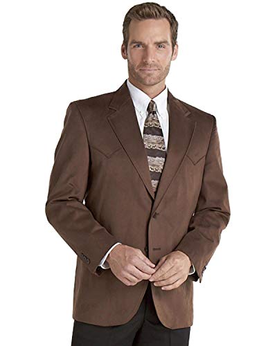 Circle S Men's Microsuede Sport Coat Reg, Tall Chestnut 38 R