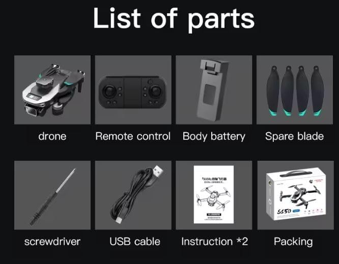 Image of Heattack Olly'S-Drone-with-4K-Camera-WiFi-FPV-1080P-HD-Dual-Foldable-RC-Drone-Altitude-Hold-Headless-Mode-Visual-Positioning-Auto-Return-App-Control-Multicolor-4 (DN13)