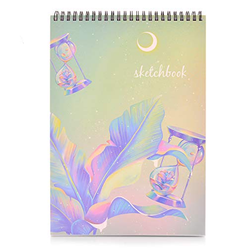 Image of Sketch Book, 8 inchX11.5 inch 100 Pages(110gsm), Spiral Bound Artist Sketch Pad, Durable Acid Free Sketchbook for Painting, Sketching or Doodling, Best Gifts for Drawing Boys and Girls, White