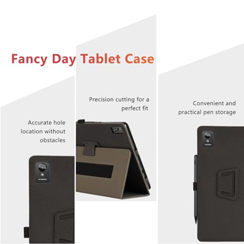 Case Cover for Hasskya K50, KONXISA Tablet Case with Magnetic Adsorption, PU Leather Folding Protective Cover with Pen Holder, Protection Tablet Sleeve, Black by KONXISA - Used condition - Image 2