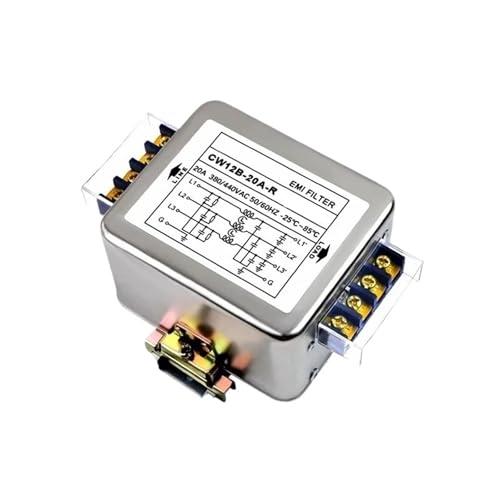 Filtro de potencia trifásico CW12B-10A-R de tres hilos para carril DIN 380V CA