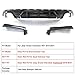 skkyoro Rear Bumper Diffuser 3Pcs for Jeep Grand Cherokee SRT 2014 2015 2016 2017 2018 2019 2020 2021 Rear Lower Bumper Lip Diffuser Spoiler (Carbon Fiber Print)