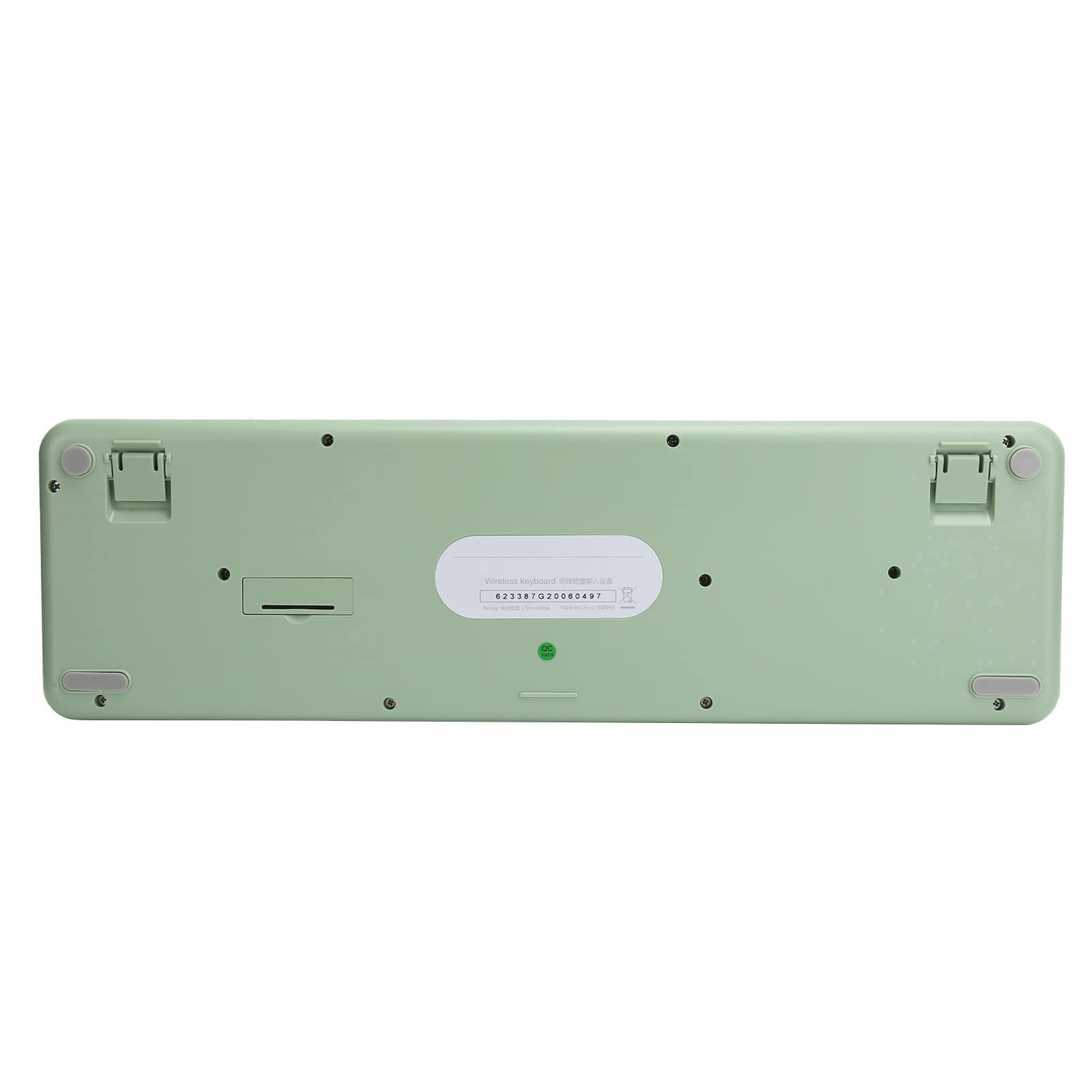 Teclado Inalámbrico de 2,4 GHz, Juego de Teclado y Ratón Inalámbrico de 104 Teclas, Bonito Teclado de Escritorio de Oficina para Ordenador (Color Verde Mixto)