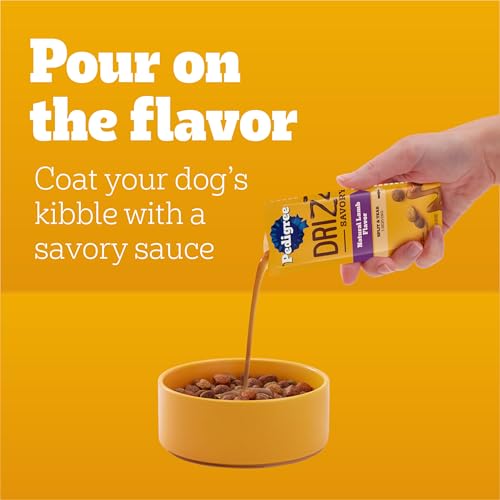 Image of Pedigree Drizzlers Savory Sauce Wet Dog Pouch, Lamb Flavor, 22 Count