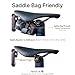 Pedal Perfect Designs Bicycle Saddle Mount Intended for Garmin Varia, fits Specialized, Pinarello, and Sella Italia Saddles, Carbon Fiber, 3 Size Options, Black (Standard), Made in USA.