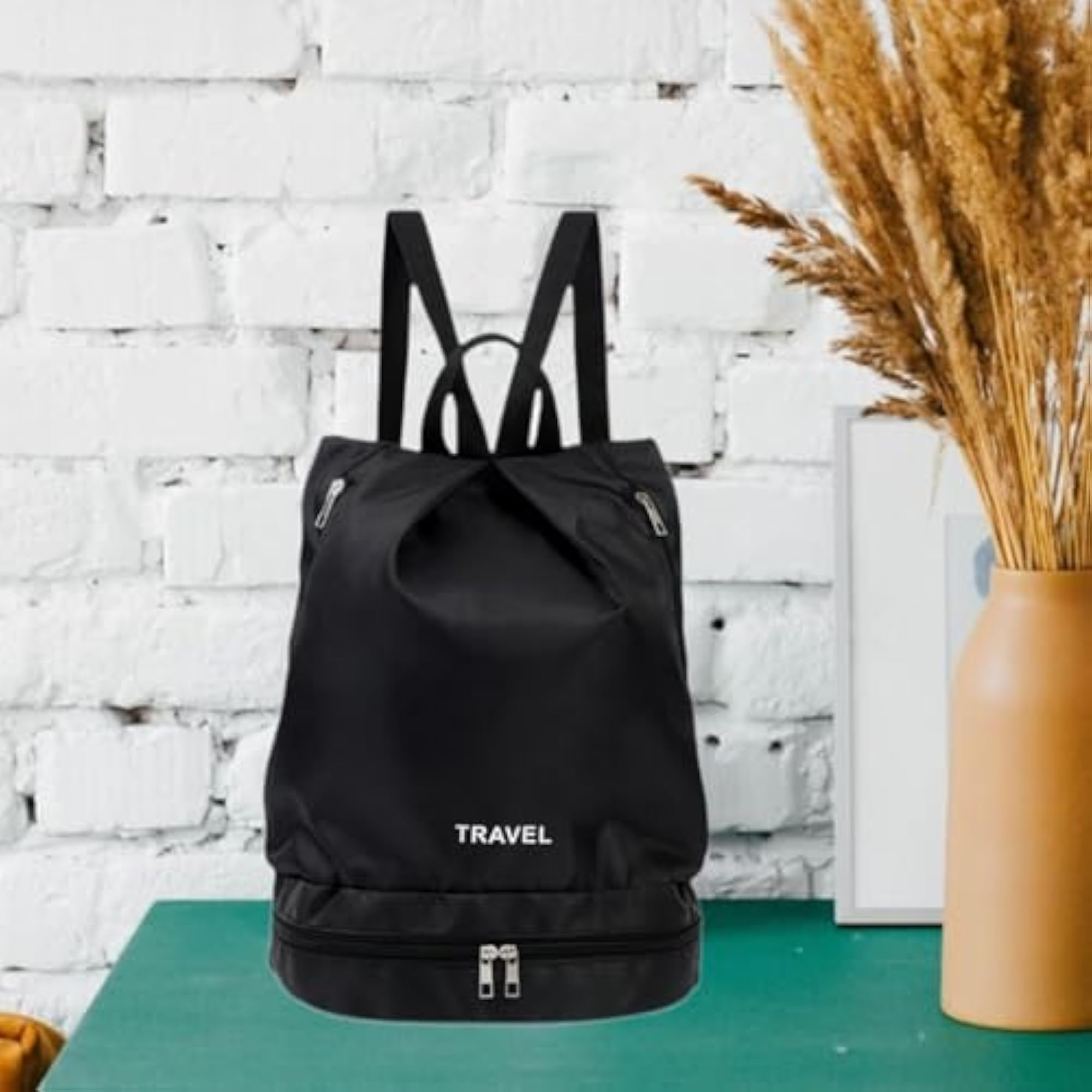 Waterproof Portable Sports Backpack for Dancing Yoga, Black