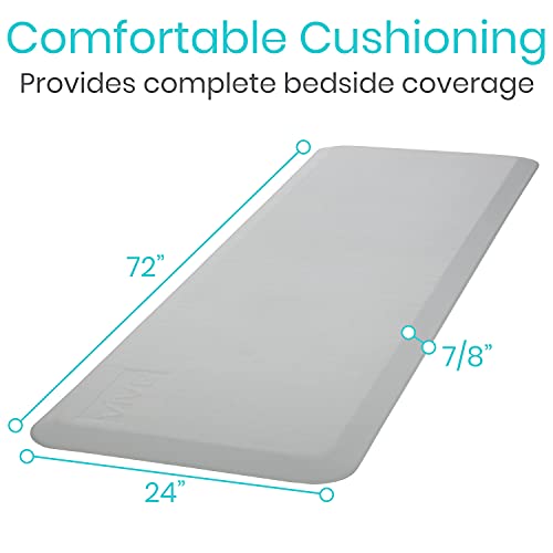 Vive LVA1044GRY Fall Mat - 72 Inch X 24 Inch Bedside Fall Safety Protection Mat thumb #3