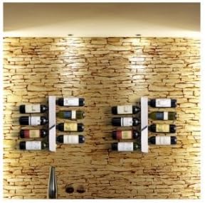 8 Black Bead Blast Vertical Wine Rack