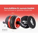 Bauchtrainer für Zuhause - Bauchmuskeltrainer inkl. Schiebepads - Extra breiter Bauchroller - Sport Fitnessgeräte für Zuhause - Ab Roller – Bild 2