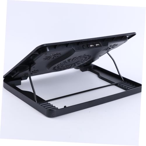 Base para laptop con 5 ventiladores y soporte ajustable miniatura 2