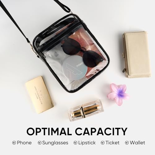 Clear Crossbody Bag for Women, Stadium Approved Concert Purse for Music Festivals & Sporting Events4