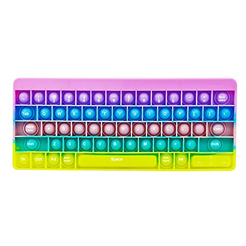 Pop It Fidget Toy - Jouet sensoriel en forme de clavier arc-en-ciel - Jouet pour enfants et adultes - Autisme, TDAH Cover