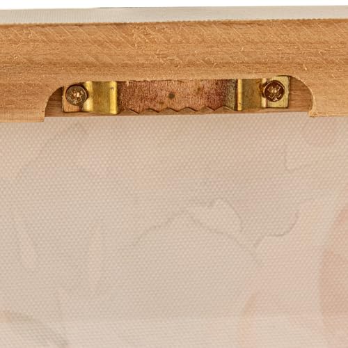 Tableaux sur toile blanc et bleu DRW | Lot de 2 décorations murales fleurs 60x60 cm - 3