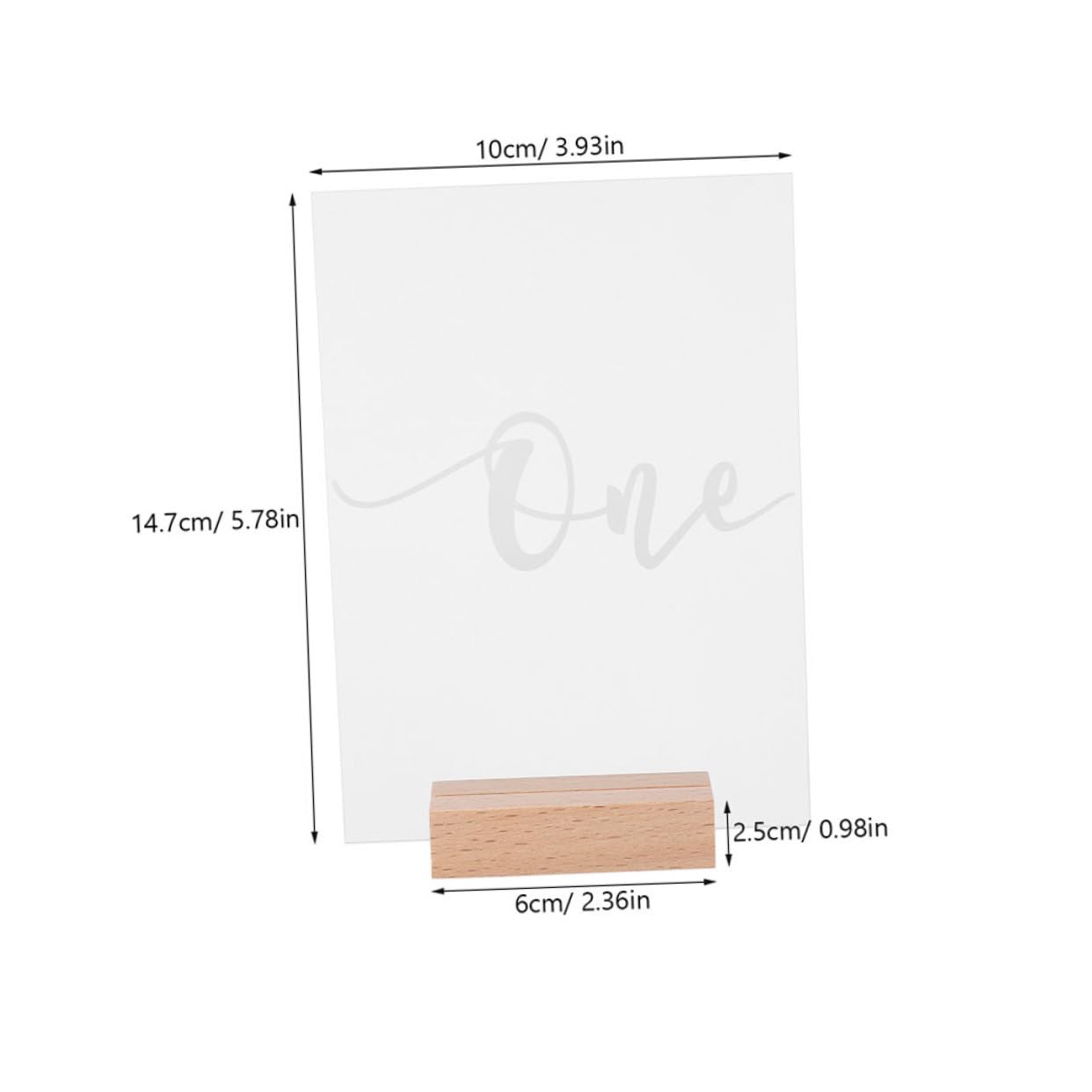 Ciieeo 20pcs Wedding Table Numbers with Wooden Base Elegant Acrylic Signs for Reception Banquet Party Events for Easy Guest Seating