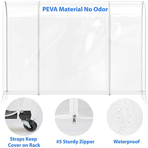 Simple Houseware Clear Garment Rack Cover #TOP2