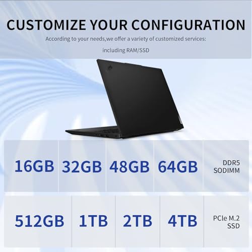 Image of Lenovo ThinkPad L16 Gen 2 Business AI Laptop, 16 inch FHD+, Intel Core Ultra 7 255U, Customized 16GB-64GB DDR5, 512GB-4TB SSD, HDMI, Fingerprint, Backlit, Wi-Fi 6E, Long Battery Life, Windows 11 Pro