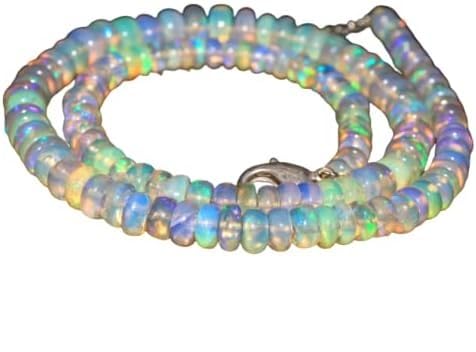 HI International Ópalo de Fuego Etíope Natural AAA - Cuentas de Welo de 43 Quilates - Piedras Preciosas