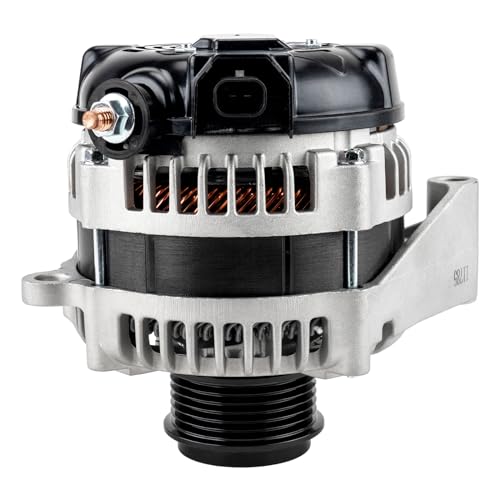 Image of KAX 150AMP Alternator 14007N Compatible With 2014-2022 Chevy Silverado 1500 /2500 /3500 /4500 /5500 /6500 HD, GMC Sierra 1500 /2500 /3500 HD, Cadillac Escalade Replace 14007N 12V 150Amp CW 6-Groove Pulley