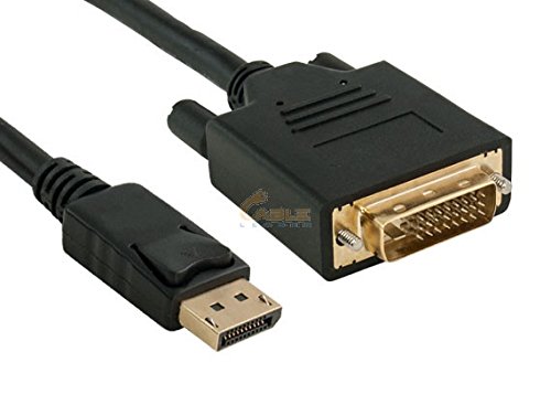 Cable Leader Gold Plated Premium DisplayPort to DVI Male to Male Cable 28AWG 3ft