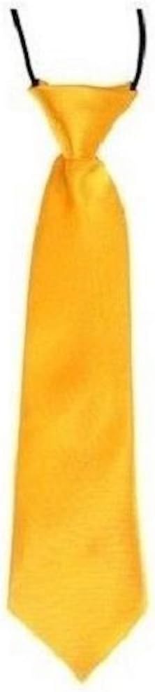 Kids ELASTIC TIE Childrens School Solid Plain Wedding Slim Classic Necktie Cravat UK