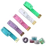 ❤ Cinta métrica de doble cara: Rango de medición: 0 a 60 pulgadas / 0 a 150 cm. Impreso con precisión en pulgadas y centímetros, cinta métrica de doble cara ancho: 2 cm, para adelgazamiento, medida corporal, costura, sastrería.