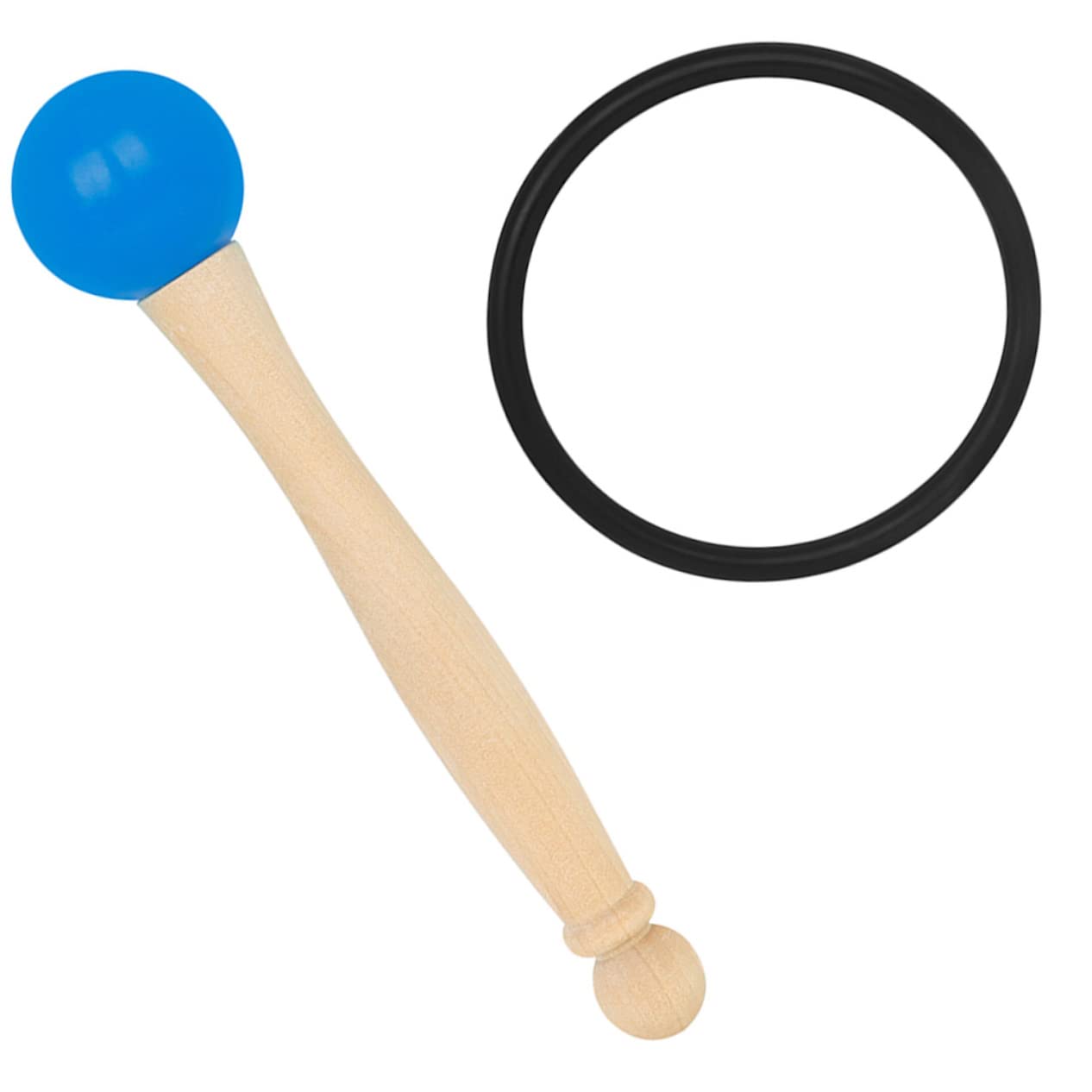 ibasenice 3sets Mallet Per Ciotola Cantata Legno e Gomma Strumento Per Musicisti e Principianti Accessorio Per Ciotole Sonore e Percussioni Design Ergonomico e Antiscivolo Per Appassionati