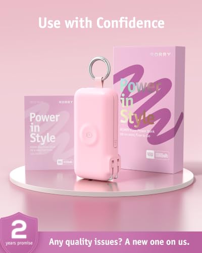 Image of RORRY Flow Portable Charger 10000mAh 40W Wall Plug Power Bank Battery Pack